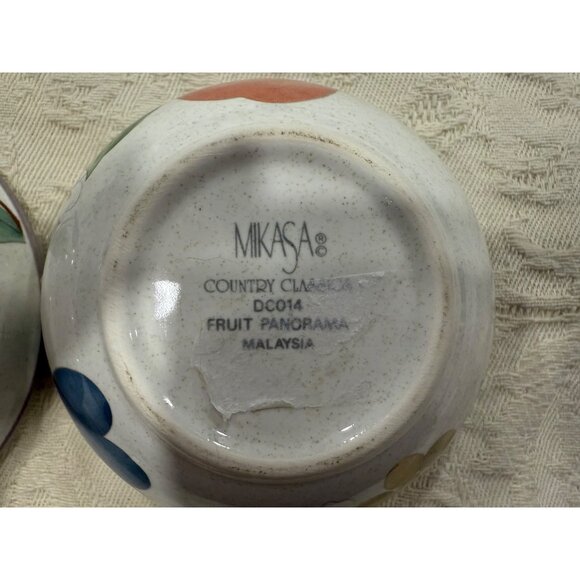 Mikasa Country Classics Fruit Panorama Ceramic Bowl Replacement Small - Picture 5 of 6